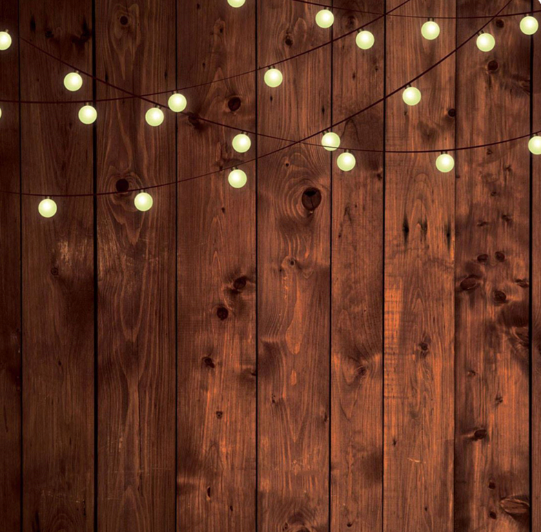 Holz-Lichterkette