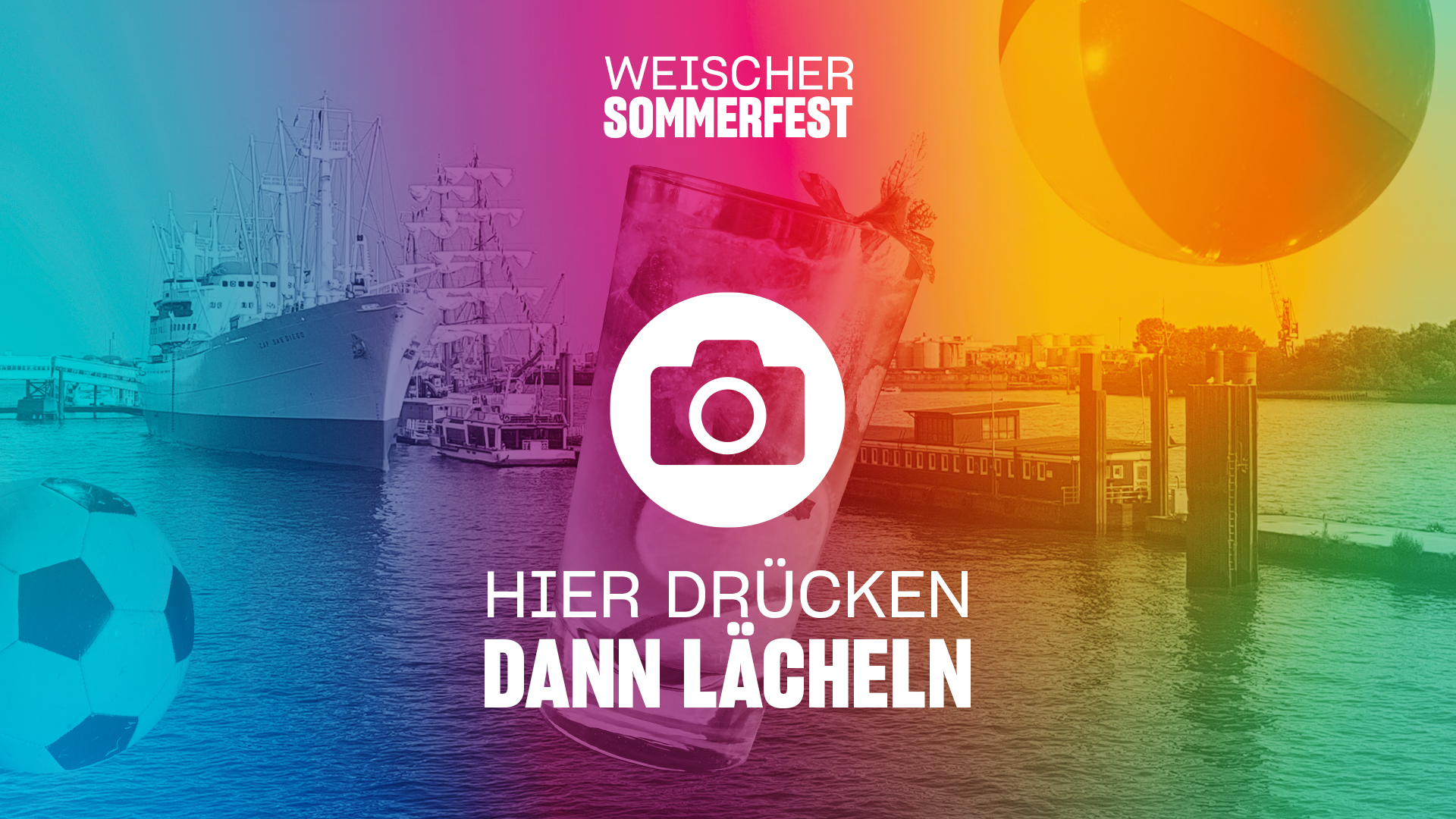 Fotobox Hamburg Startbildschirm